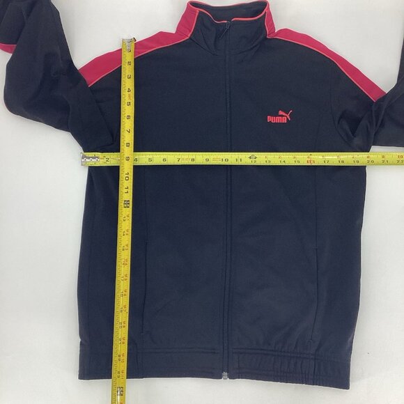 Puma Women’s Zip-Up Track Jacket T7 Track Black Mauve Red Size Large - Picture 6 of 11